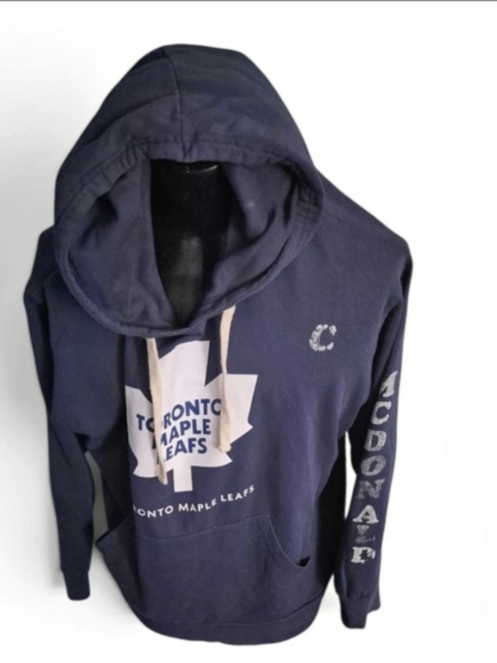 Reebok NHL Toronto Maple Leafs Hoodie Blue Size Large